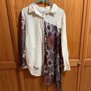 Mystree Asymmetrical Blouse